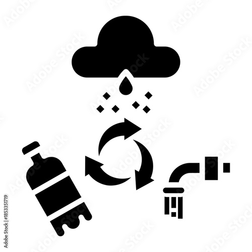 water management Solid icon