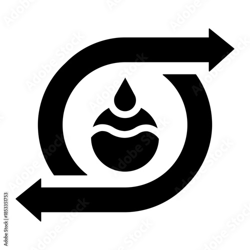 water management Solid icon