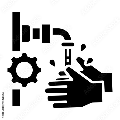 water management Solid icon