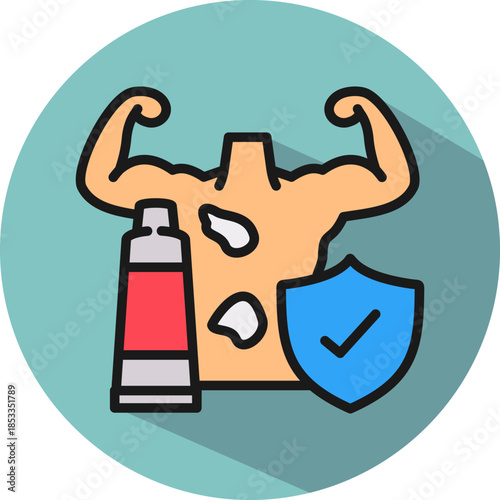 Skin Protection isometric icon
