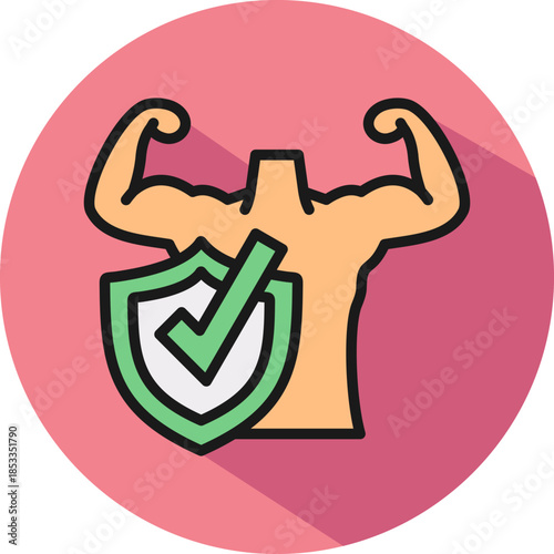 Body Shield isometric icon
