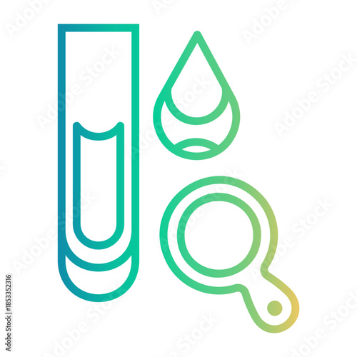 water management Line Gradient Icon