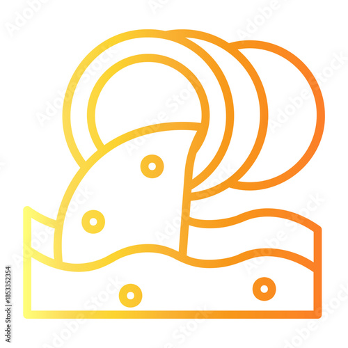 water management Line Gradient Icon