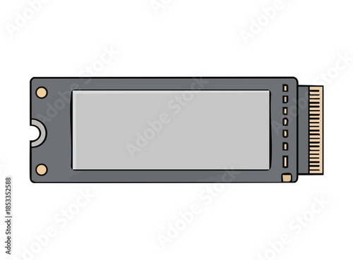 Illustration of an M.2 Solid State Drive