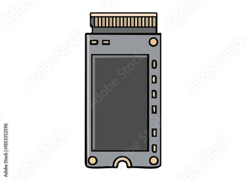 Illustration of an M.2 Solid State Drive