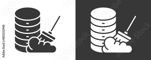 Normalization Icon Set Vector Collection Isolated In Black And White