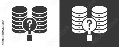 Query Icon Set Vector Collection Isolated In Black And White