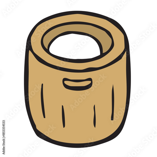 餅つき大会の道具_臼と杵　ウスとキネ