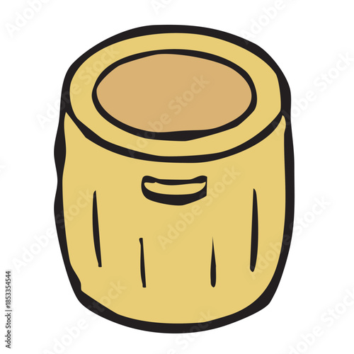 餅つき大会の道具_臼と杵　ウスとキネ