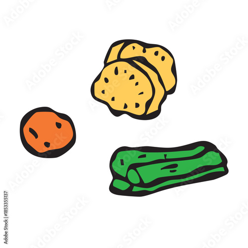 ごはんのお供_梅干し・たくわん・高菜