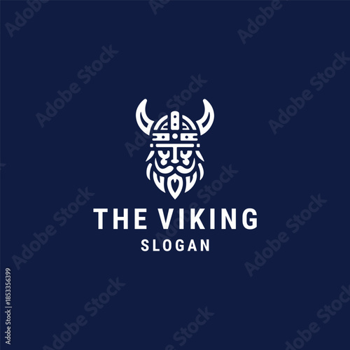 Viking logo icon design template vector illustration 
