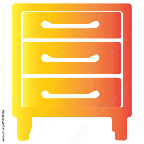 3 Drawer Cabinet Icon