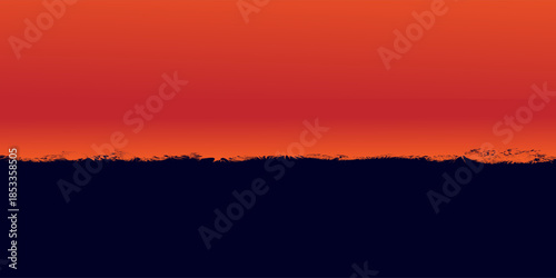 red vector layout with flat lines on backround blue. Decorative shining illustration with lines on abstract template.