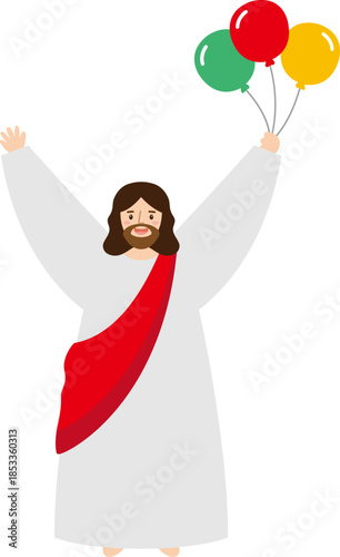 풍선을 든 예수님