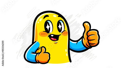 Funny cartoon dog, cat, and monster characters with smiley faces in colorful vector illustration style