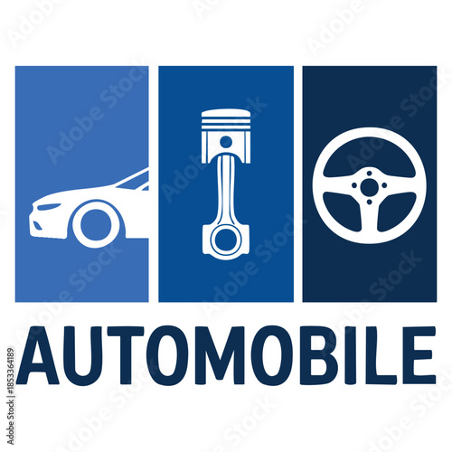 Automobile or automotive vector logo template design use car and parts symbol suitable for transportation vehicle service modern branding concepts