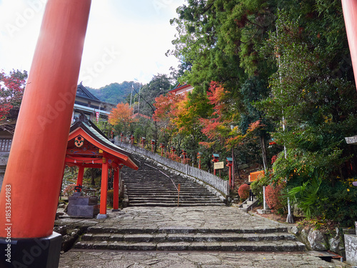 Wallpaper Mural 秋の和歌山県の観光名所那智勝浦の那智大社の風景 Torontodigital.ca