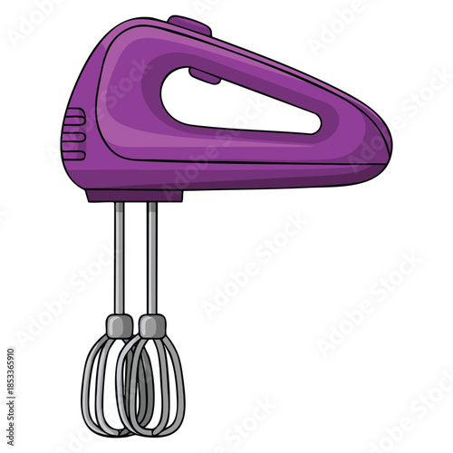 Cartoon home kitchen blender isolated on white background vector illustration perfect for appliance design food preparation or cooking themed artwork