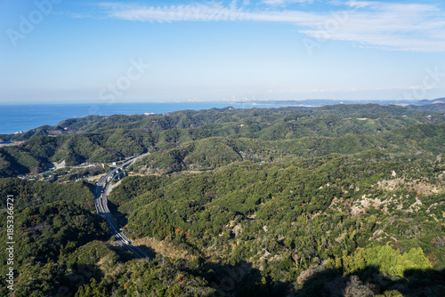 千葉県房総半島の鋸山
