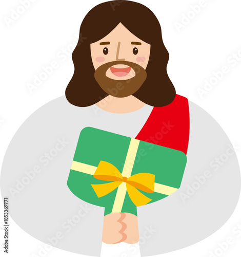 선물을 들고 있는 예수님