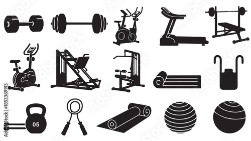 Gym Equipment Icons