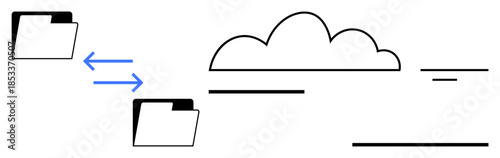 Cloud data transfer. Cloud storage enabling secure file sharing and efficient data management. Cloud transfer simplifies storage, communication, and remote access. For IT, cloud solutions, digital