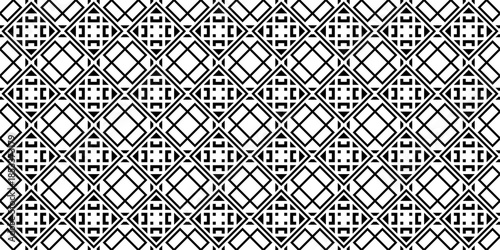 Seamless Transparent Art Deco Geometric Pattern Template