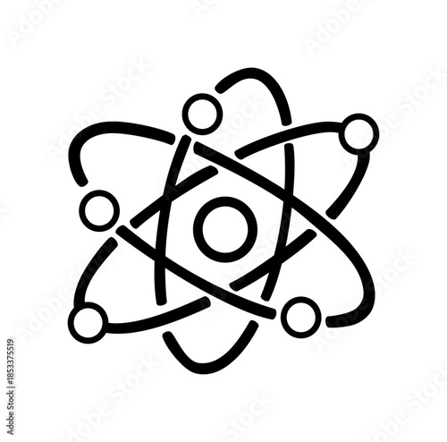 Cartoon Icon Energy Core Simple Digital Design