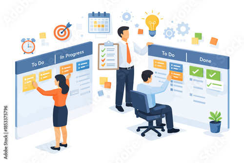 Organización eficiente de tareas en equipo