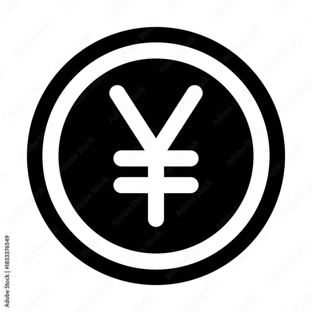 Obraz premium Yen Coin Icon