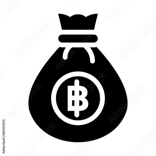Baht Money Bag Icon