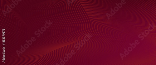 Contemporary technology cover design set. Luxury background with red line pattern (guilloche curves). Premium vector tech backdrop for business layout, digital certificate, formal brochure template
