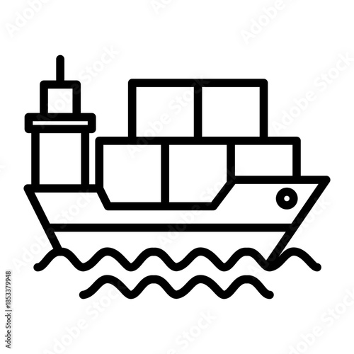 Cargo Ship Icon