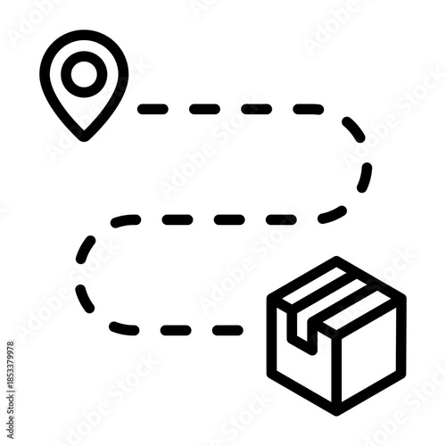 Delivery Route Icon