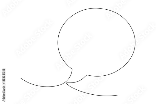 hand drawn speech bubble