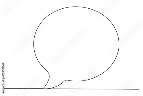 vector illustration of a speech bubble