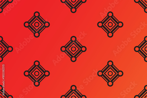 Authentic neon lights seamless pattern background.