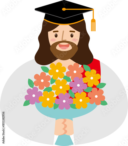 학사모를 쓴 예수님