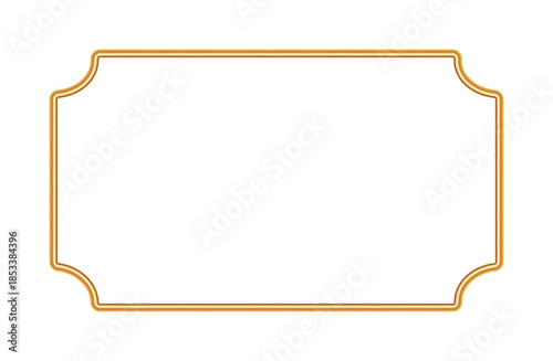 Фотография Golden rectangle beveled 3d frames