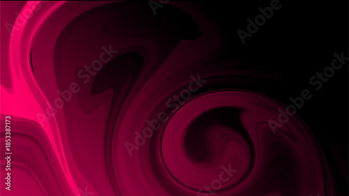 abstract pink background, Vibrant, flowing magenta and deep black abstract background, suggesting luxurious silk or liquid motion with intense color depth