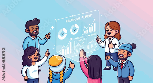 Diverse Group of People Discussing Business.