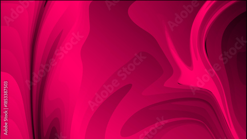 Vibrant, flowing magenta and deep black abstract background, suggesting luxurious silk or liquid motion with intense color depth