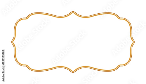 Golden shiny luxury 3d frame in oriental style. Indian decorative element, Islamic ornamental frame, window, arabesque border, morocco shapes. Vector illustration for greeting card, design