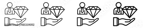 Value Proposition Shift Icon Set Different Style Collection