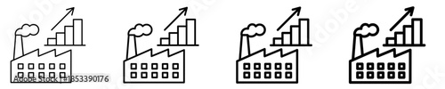 Industry Evolution Icon Set Different Style Collection