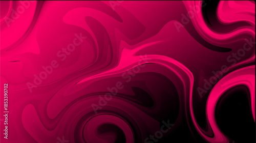 Vibrant, flowing magenta and deep black abstract background, suggesting luxurious silk or liquid motion with intense color depth