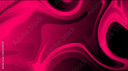Vibrant, flowing magenta and deep black abstract background, suggesting luxurious silk or liquid motion with intense color depth