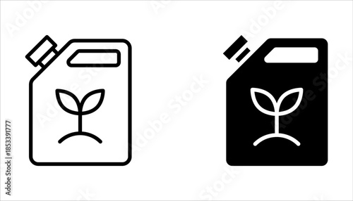 fertilizer icon set. Thin line fertilizer icon from agriculture and farm collection on white background