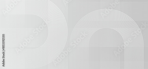 線と曲線で作られたグレーのアブストラクト背景素材