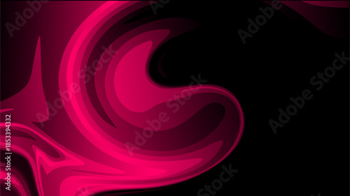 Dramatic, rich pink and dark gradient abstract wallpaper, featuring smooth, elegant swirls that create a striking contrast